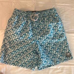 Tom and Teddy swim trunks